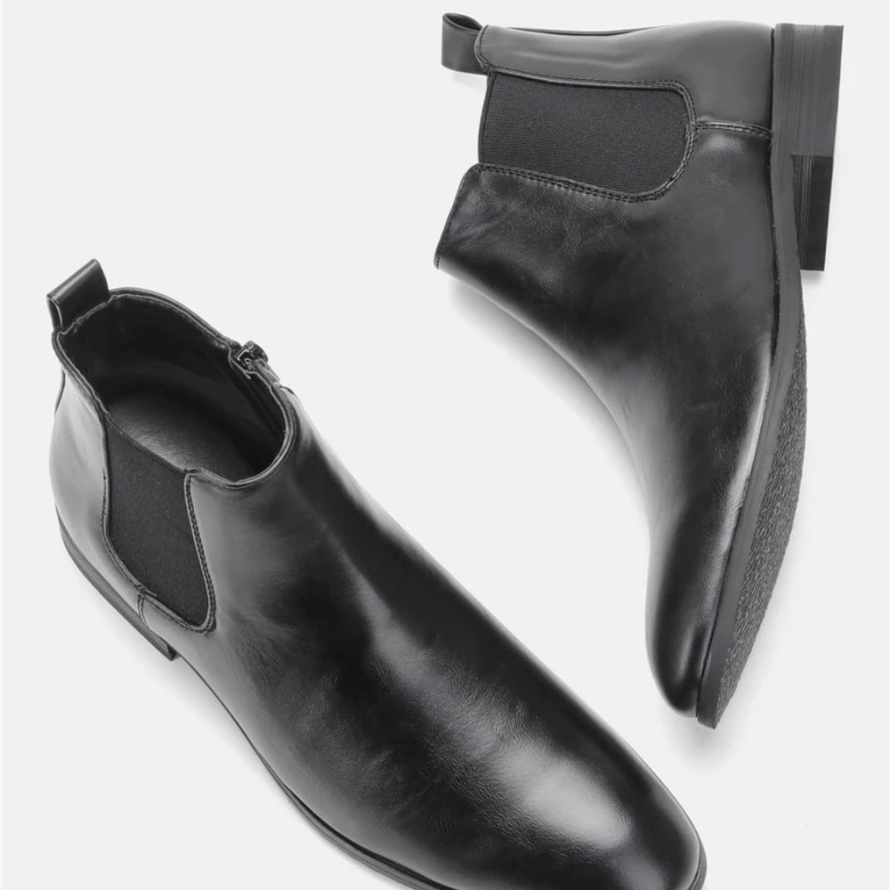 Men Side Zipper Chelsea Boots